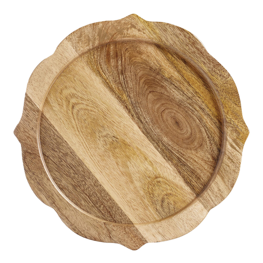 Wood Baroque Charger Set Of 4 by World Market