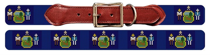 Maine Flag Dog Collar Needlepoint Diy Canvas