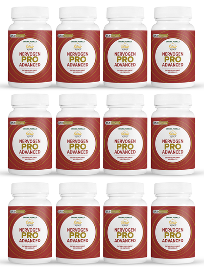 12 Pack Nervogen Pro Advanced Neuropathy Nerve Support-60 Capsules X12