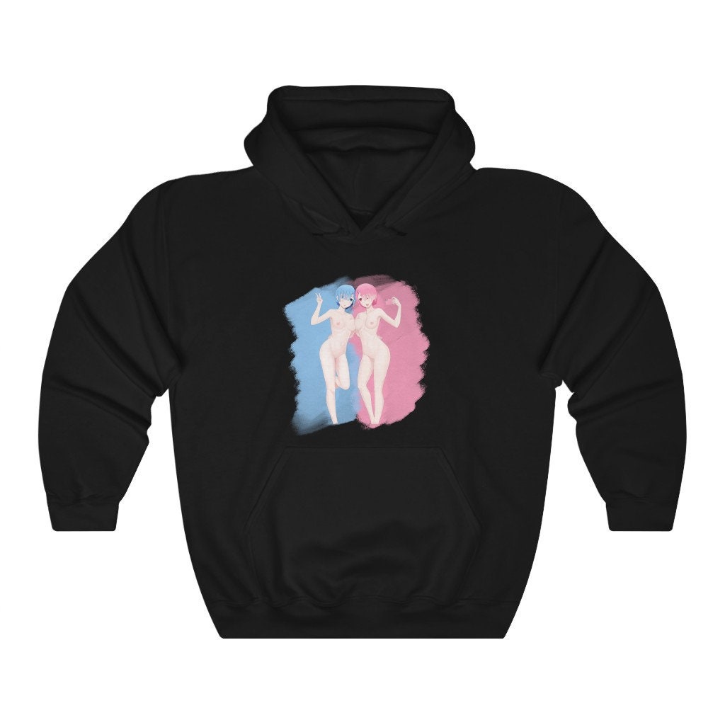Re - Zero Ram Rem Waifu Unisex Hooded Sweatshirt