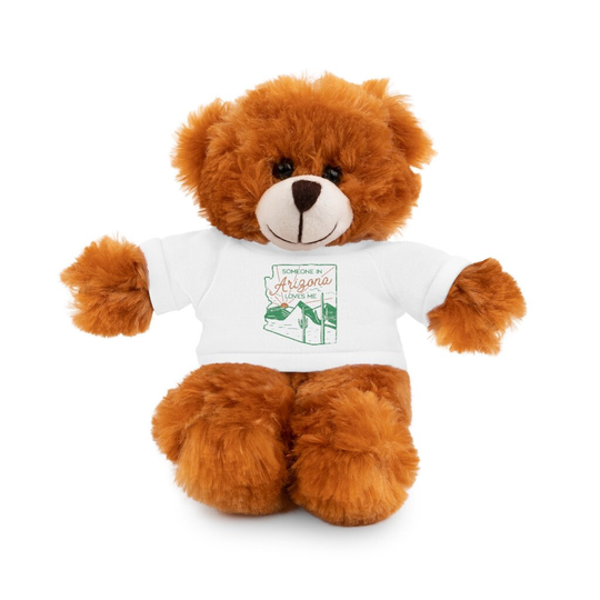 Someone in Arizona Loves Me Plushie Choose From Bear, Bunny, Jaguar, Lion, Panda Or Sheep