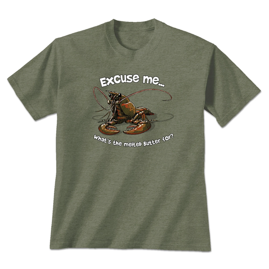 Lobster T-Shirt | Graphic Excuse Me Animal Inspired Tee Seafood Dark Humor Novelty Apparel Unisex T-Shirts