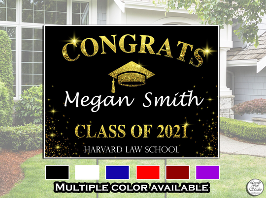 18x24 Graduation Yard Sgins 2021 Graduation Gift For Her Grad Sign Class Of Lawn Sign Yard School College Outdoor Graduation Signs