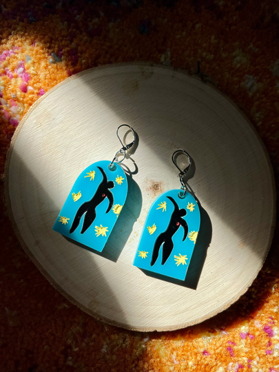 Henry Matisse, Icarus Earrings, Art Artsy Earrings