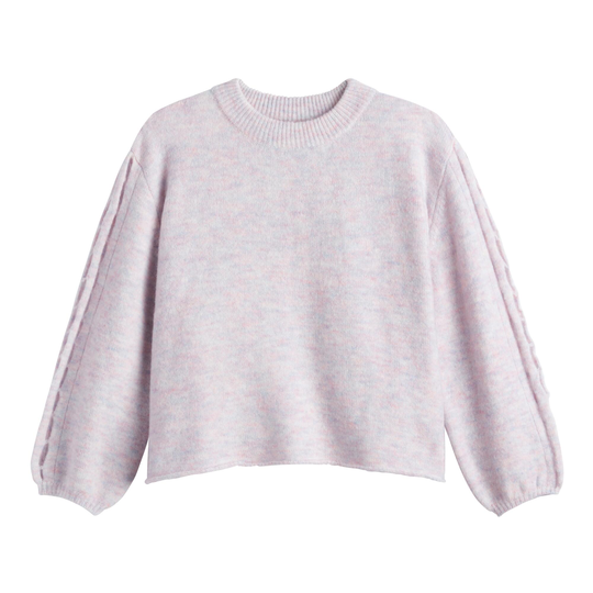 Lavender Recycled Knit Cutout Sleeve Sweater: Purple by World Market