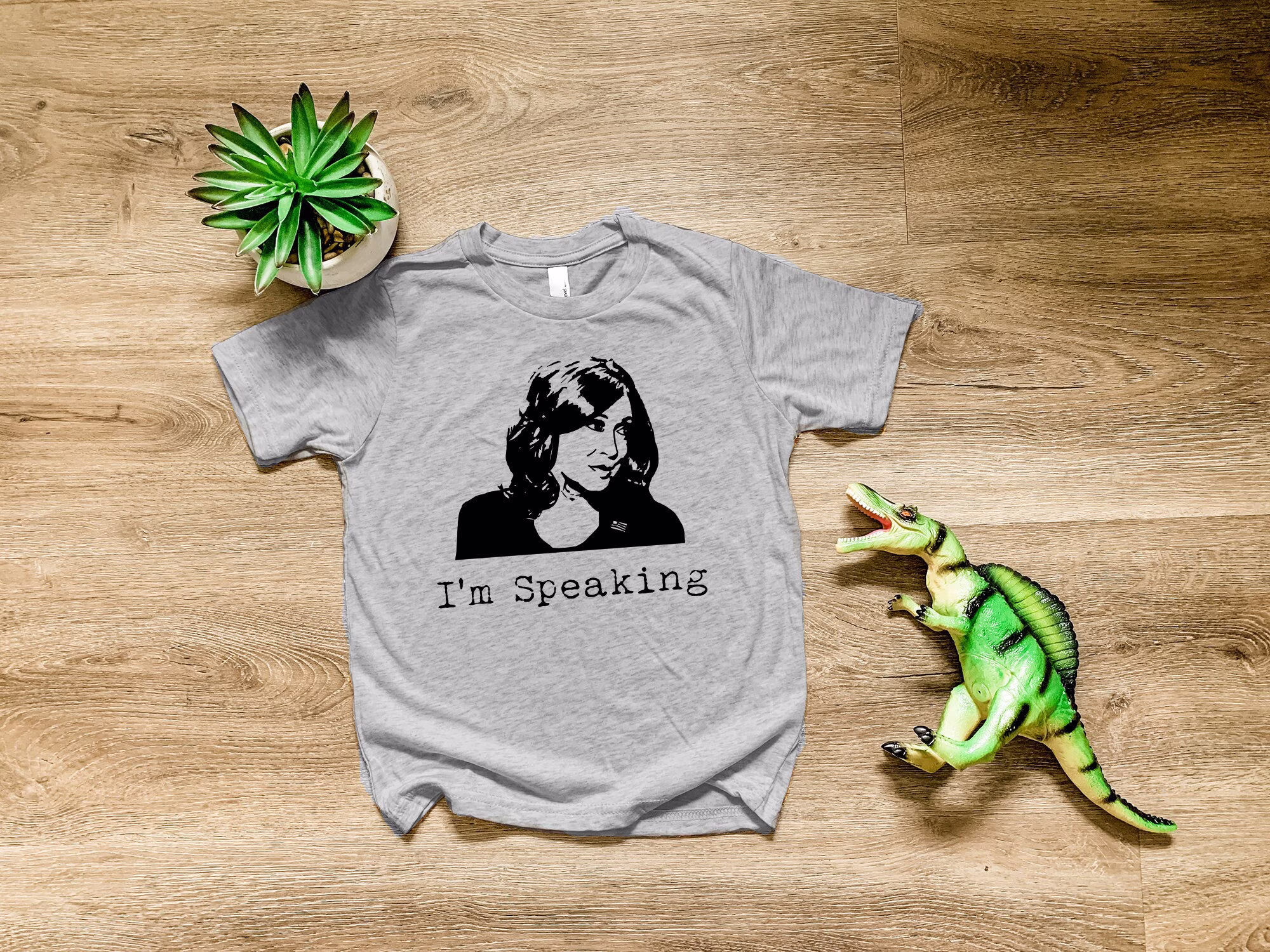 I'm Speaking. Kids Tri-Blend T-Shirt, Boy's Tee, Comfortable Funny Gift, Shirts With Sayings, Royal Blue Or Gray