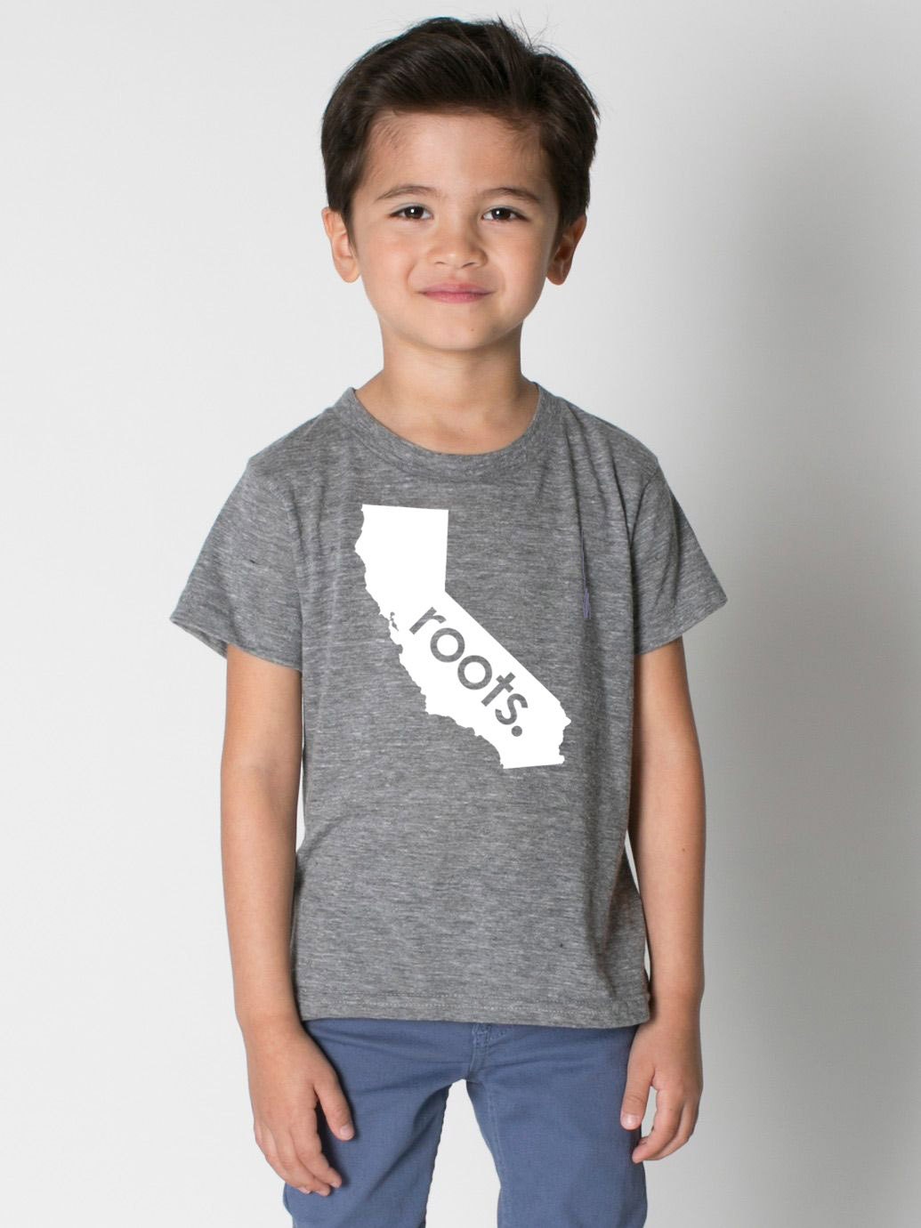 California "Roots' Or "Made' Tri Blend Toddler, Kids, Youth Track T-Shirt - Sizes 2T, 4T, 6, 8, 10, 12