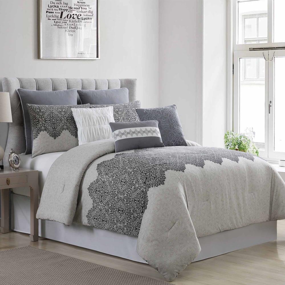 Amrapur Overseas Ravenna comforter set Multi Multi Reversible King Comforter (Blend with Polyester Fill) | 38EBJQCF-RAV-KG