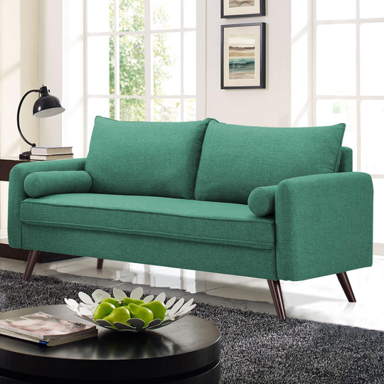 Lifestyle Solutions Casual Sea Foam Polyester/Blend Sofa in Green | LSCA218GRN