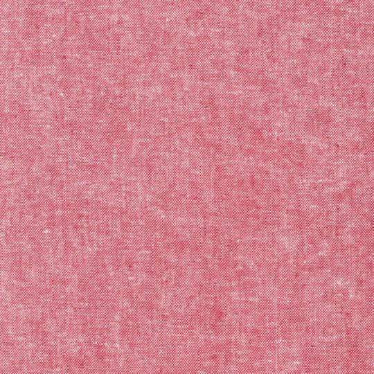 Essex Yarn Dyed Woven Fabric in Red From Robert Kaufman Fabrics - Linen Cotton Blend