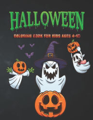 Halloween Coloring Book For Kids Ages 4-10: Halloween Coloring Books For Kids Relaxation Coloring Pages for Children Ages 4-10 Blue blend Author