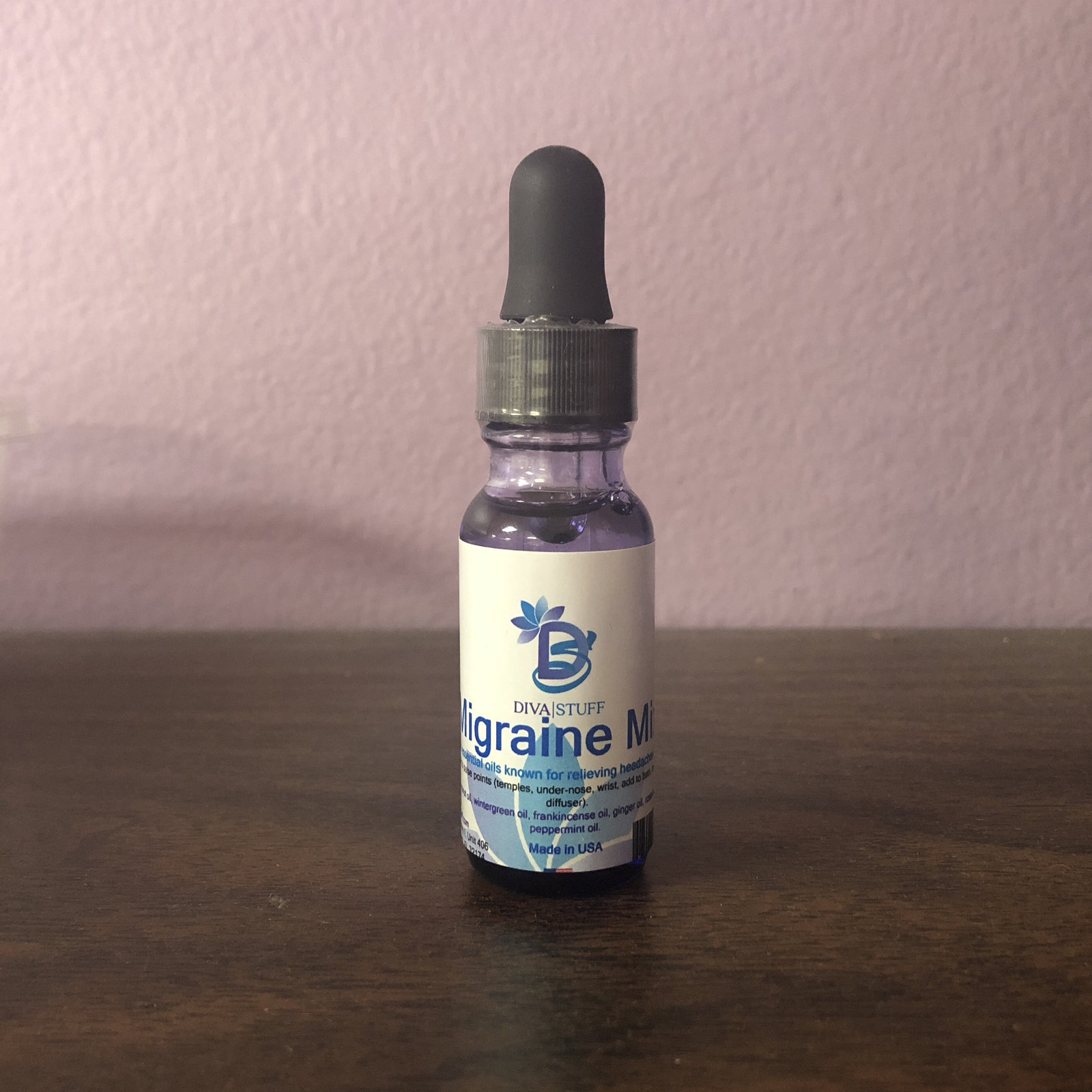 Migraine Mix, Essential Oil Blend for Help with Headaches, Diva Stuff