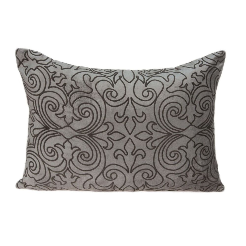 HomeRoots Jordan Champagne Standard Cotton Viscose Blend Pillow Case in Gray | 334280
