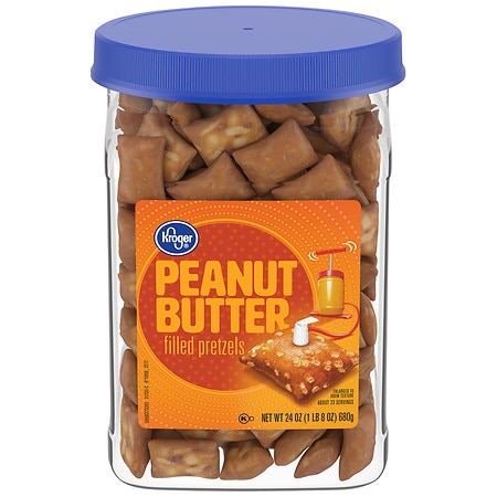 Kroger Peanut Butter Filled Pretzels Jar - 24.0 oz