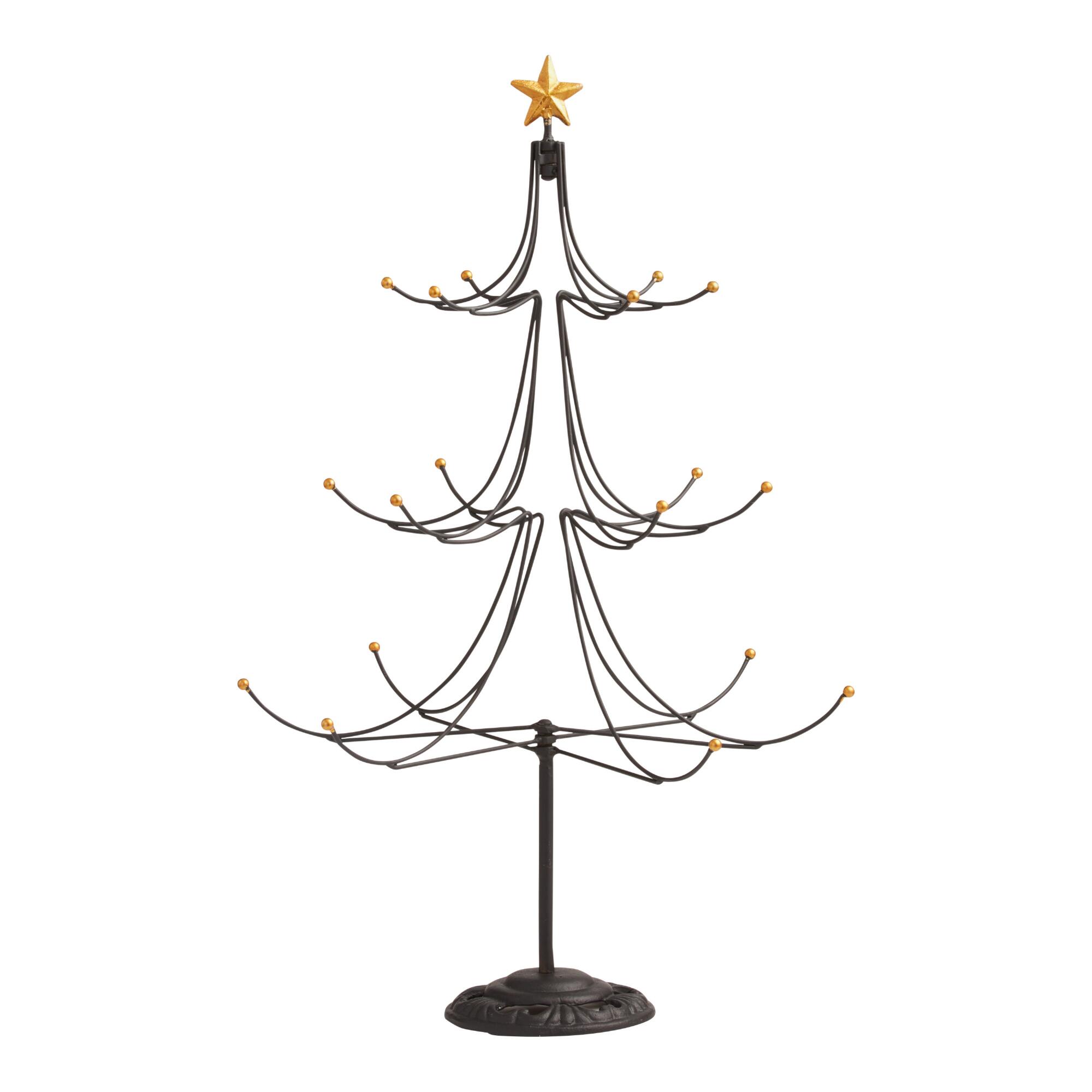 Pier Place Black Christmas Tree Ornament Holder - Metal by World Market