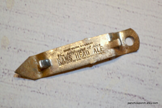 Vintage Valley Forge Bottle Opener Rams Head Ale Beer Advertising Man Cave Home Bar Brewery Collectible Vaughn Panchosporch