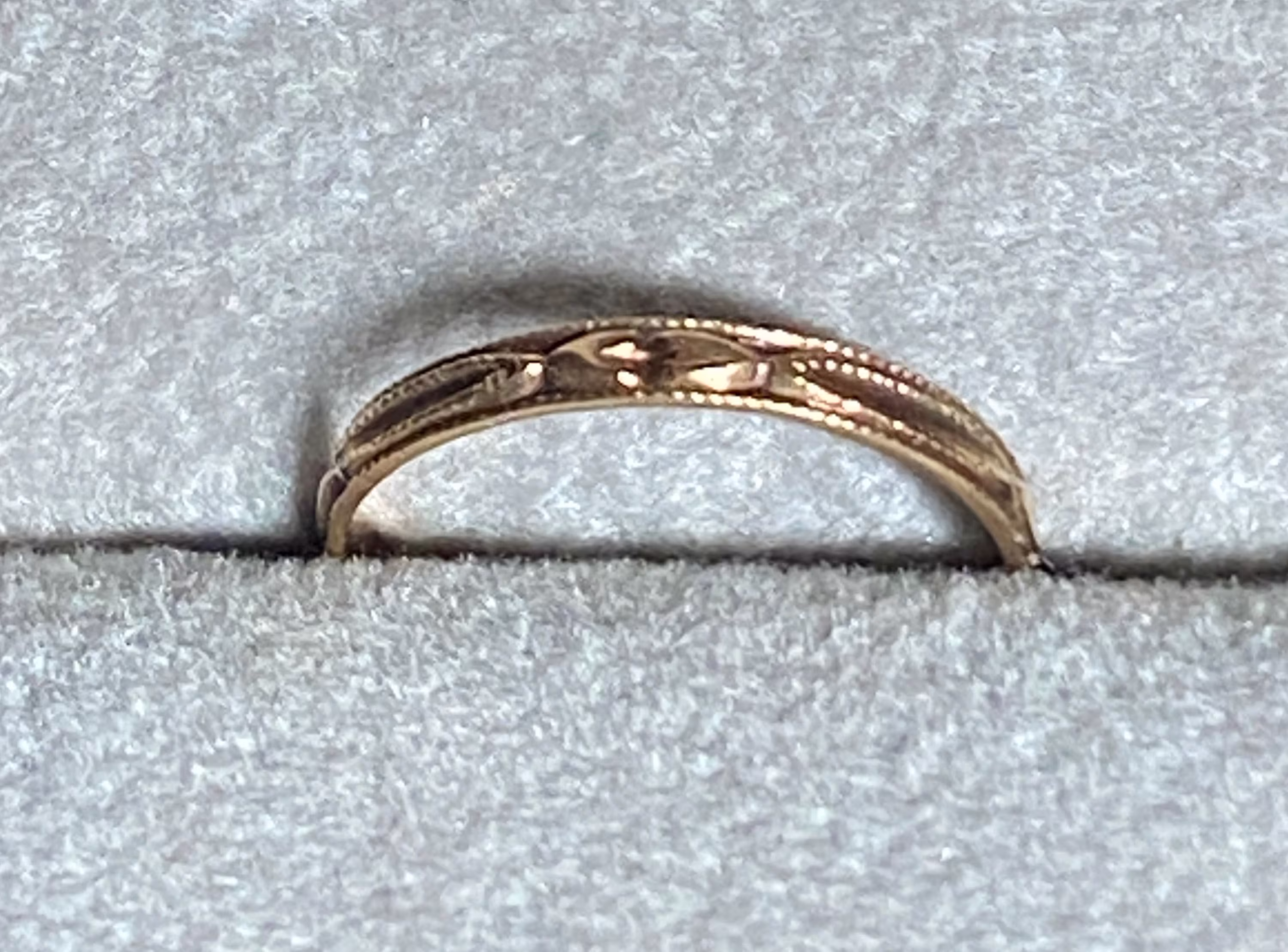 Vintage 10K Yellow Gold Baby/Children's Band Ring