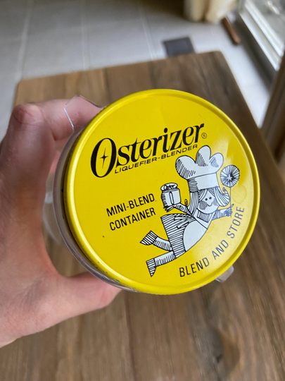 Vintage Osterizer Mini Blender Plastic Container