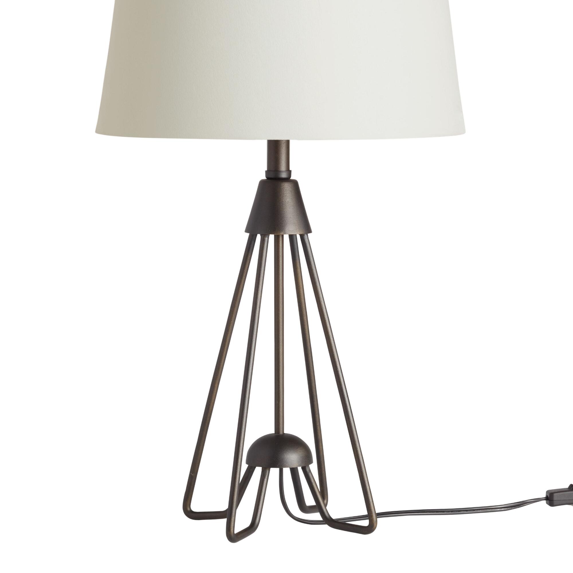 Black Iron Hairpin Kent Table Lamp Base by World Market