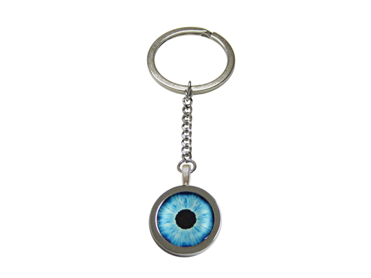 Blue Eye Design Keychain