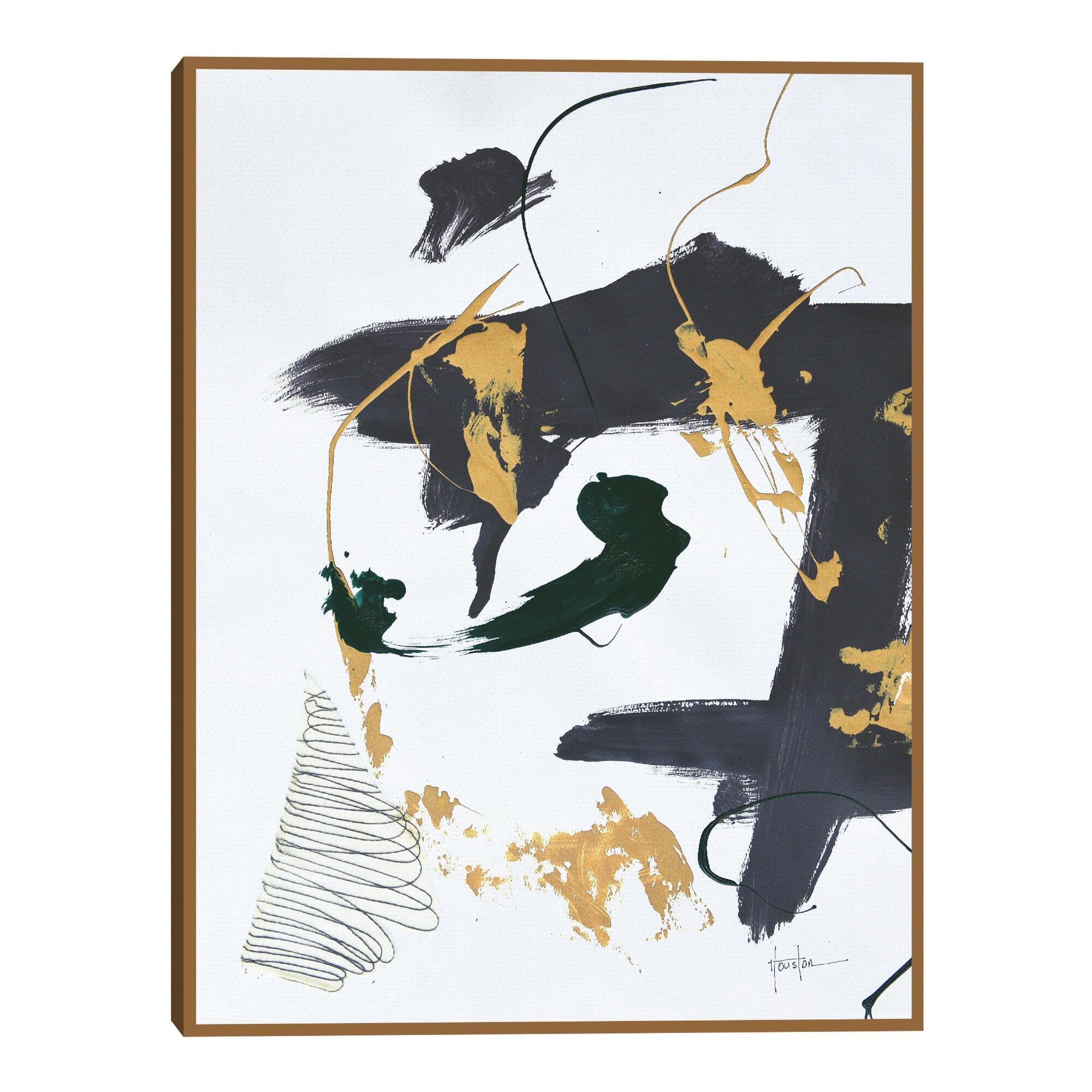 Mind Games 1 by Dan Houston Framed Canvas Wall Art: Black/Multi by World Market