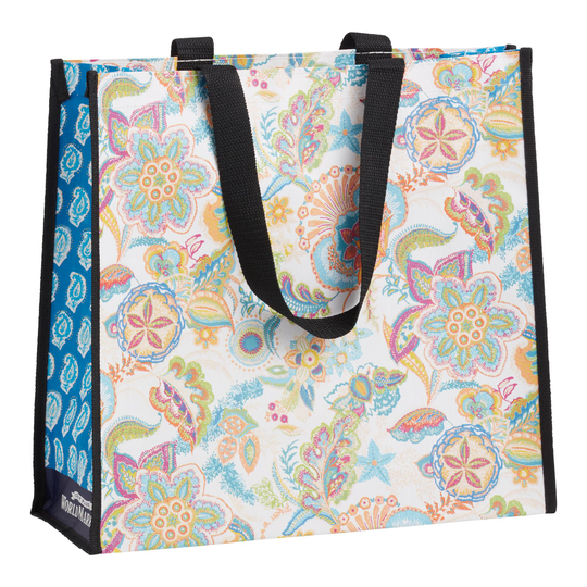 Multicolor Jacobean Floral And Paisley Tote Bag Set Of 2 by World Market