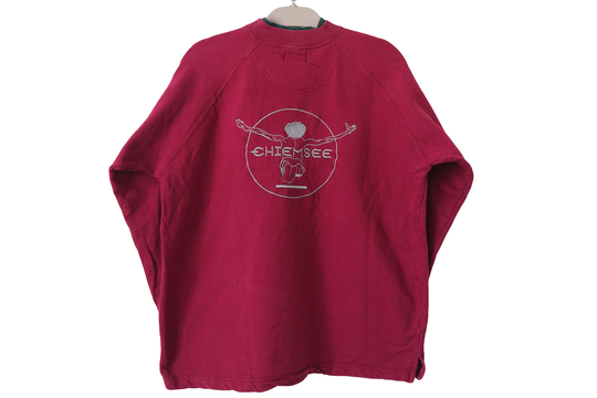 Vintage Chiemsee Sweatshirt Size S Big Logo Crewneck Red
