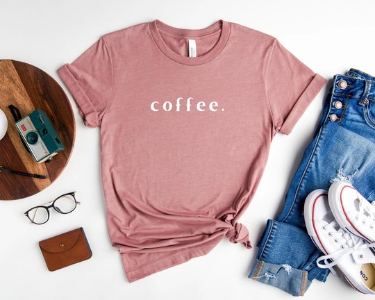 Minimal Coffee Shirt, Gifts, Gift For Lover, Minimalist Shirts, Lover Shirt Men, Women
