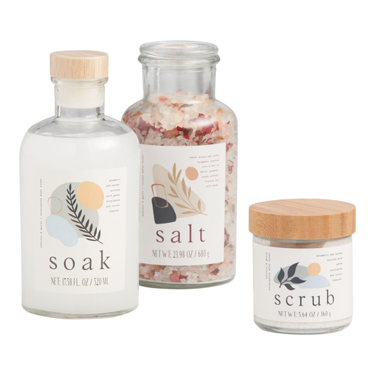 A&G Glass Abstract Bath & Body Collection by World Market