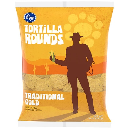 Kroger Traditional Gold Round Tortilla Chips - 10.0 oz
