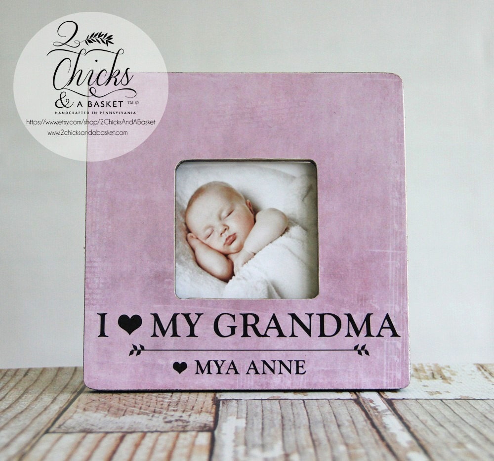 I Love My Grandma Picture Frame, Personalized Mother's Day Gift