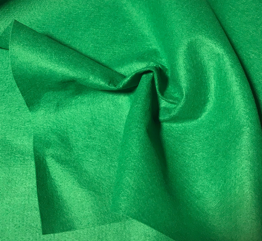 Kelly Green - Wool /Rayon Blend Felt Fabric