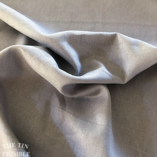 Rayon Linen Blend Fabric - Grey By The Yard