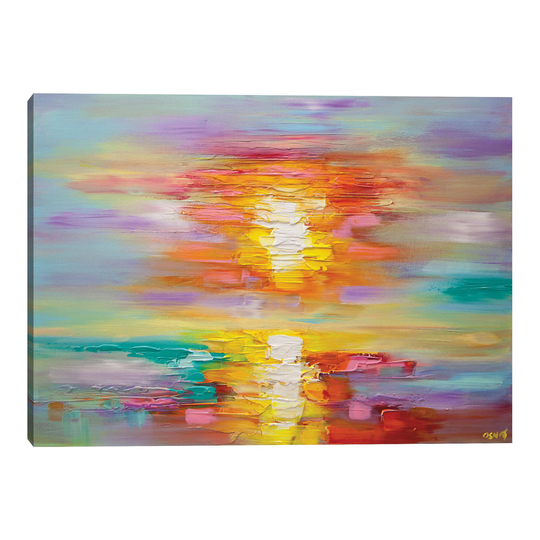 Abstract Sunrise by Osnat Tzadok Canvas Wall Art: Multi - Oversized by World Market