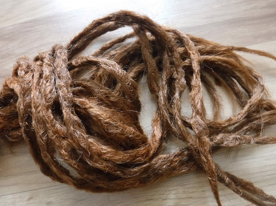 Synthetic Dreadlocks - Custom Color Blend Carrot Cake Crocheted Natural Texture Dreads Made To Order