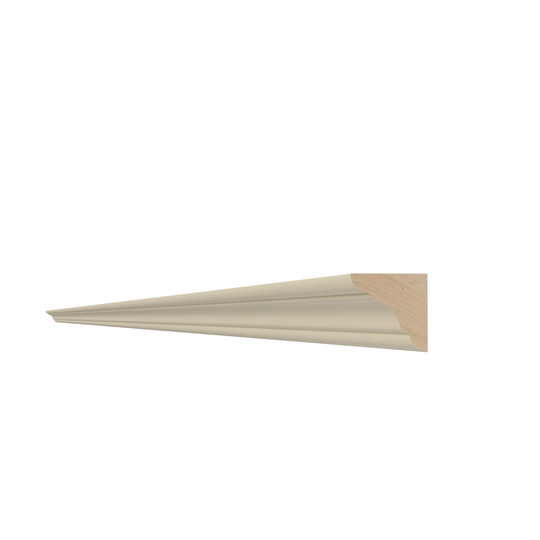 Luxxe Cabinetry Norfolk 0.75-in W x 96-in H x 0.75-in D Painted Blended Cream Cabinet Crown Moulding in Off-White | ICM8-BC