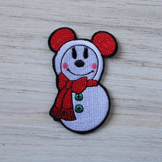 Clearance Snowman Minnie Inspired Iron On Patch