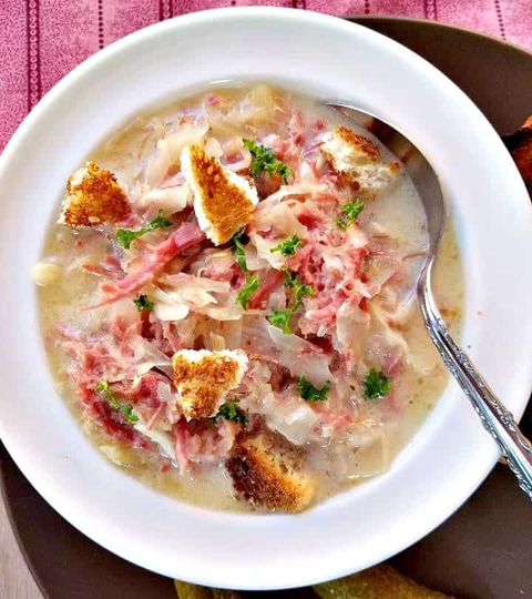 Slow Cooker Rueben Soup Mix
