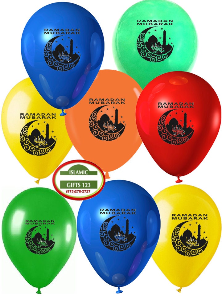 Ramadan Balloons Decoration Party Supply Islamic Gifts Fast Free Delivery Quran Gift Favors Eid