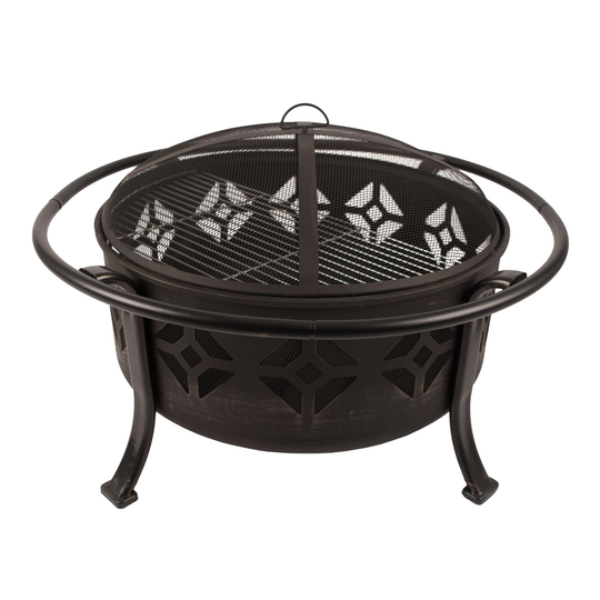 Rubbed Bronze Steel Tile Echo Fire Pit: Metallic by World Market