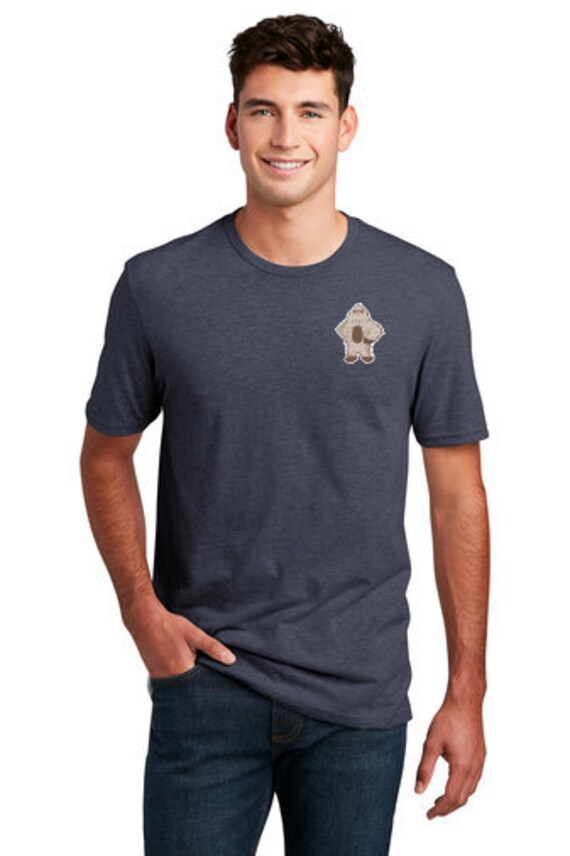 Lil Sasquatch T-Shirt, Believe Bigfoot Shirt, Funny Mens Graphic Tee With Pnw Cryptid, 1 Sided Blue Or Grey Squatch Shirt Adult Xs - 4Xl