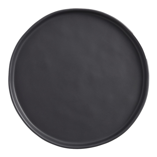 Black Organic Rim Mason Salad Plate Set Of 6 - Stoneware by World Market