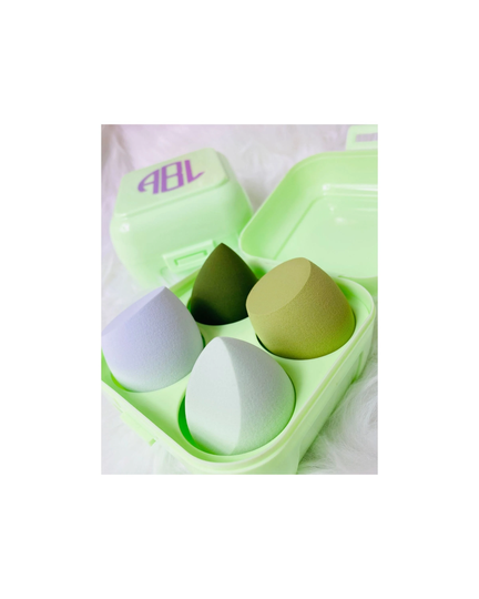 Monogrammed Gift, Personalized Case, Brush Holder Personalized, Green Beauty Blender, Monogram Makeup