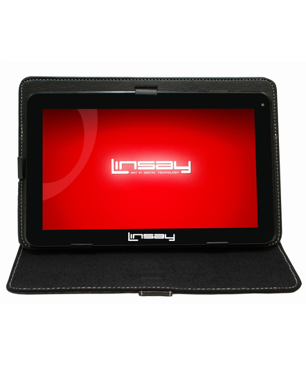 LINSAY 10.1-in Wi-fi Only Android 11 Tablet with Accessories with Case Included;; | F10XHDB