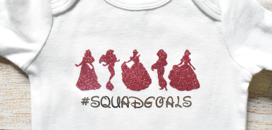 Princess Baby Bodysuit/#squadgoals/Princess Bodysuit/Newborn Clothing/Preemie Clothing/Princess Clothing