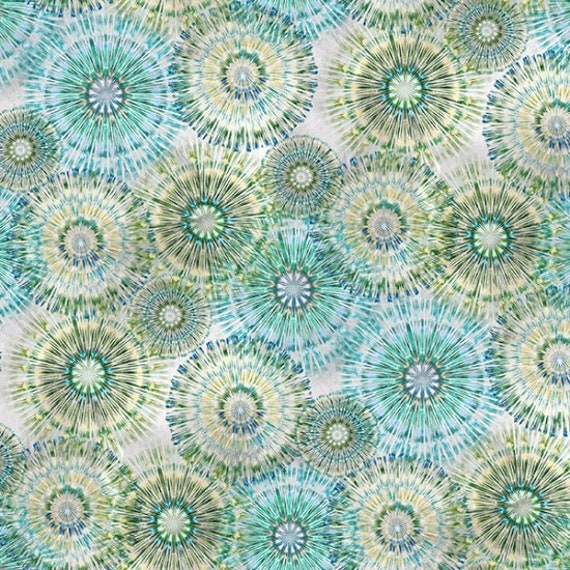 Hoffman Digital Print Bohemian Blends S4754-234 Peridot - Priced/Sold By The Half Yard