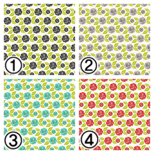 Craft Vinyl Patterned Htv Prints Print Sheet Size 12"x12'' Heat Transfer Sheet Ombre Roses Sku 0166