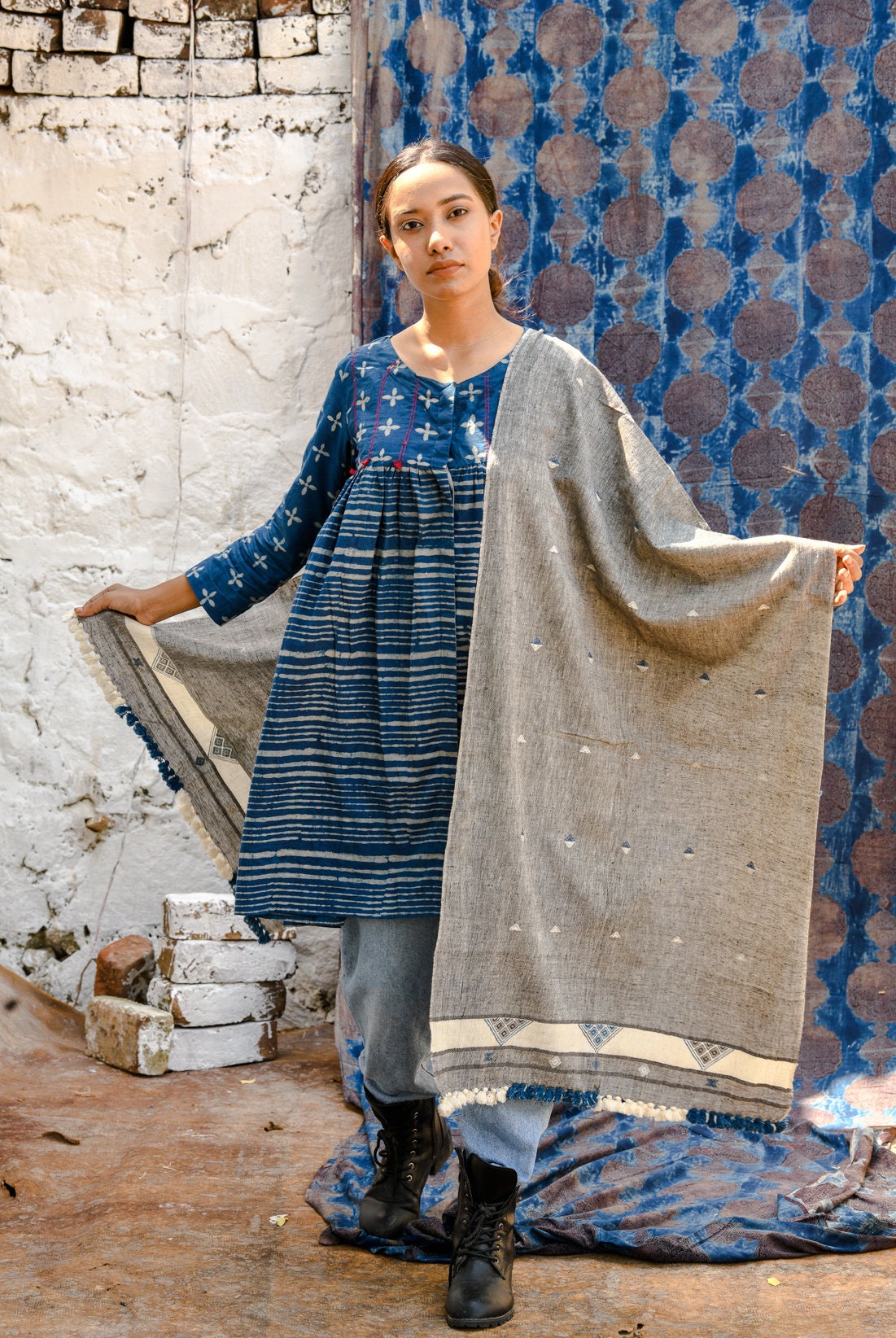The Handwoven Dream | Traditional Organic Cotton Scarf