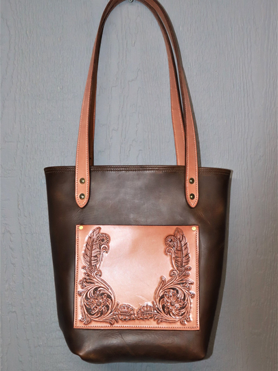 Handmade Leather Tote Bag | Large
