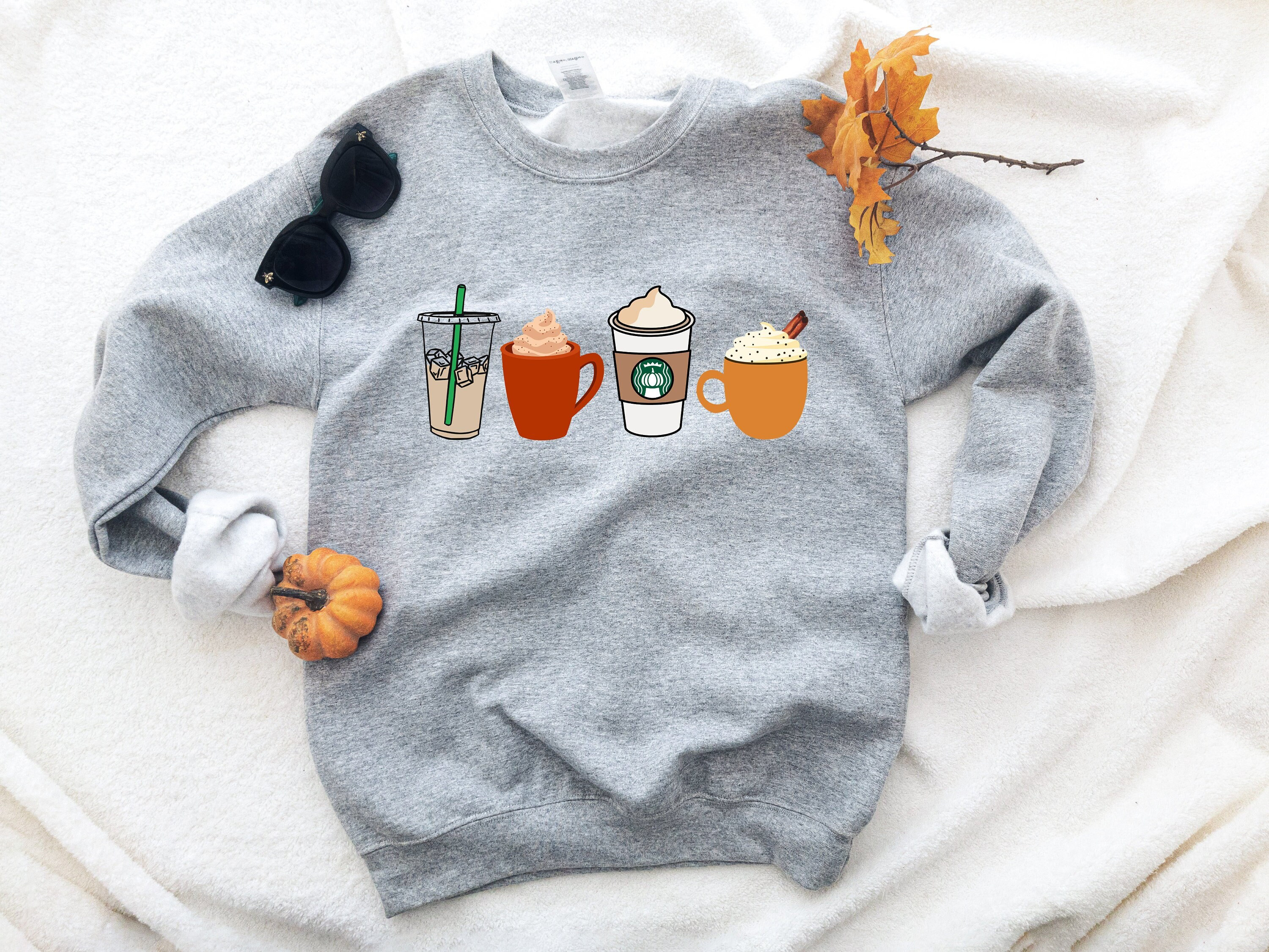 Pumpkin Spice Shirt, Cute Fall Monogram Spice, Womens Tee